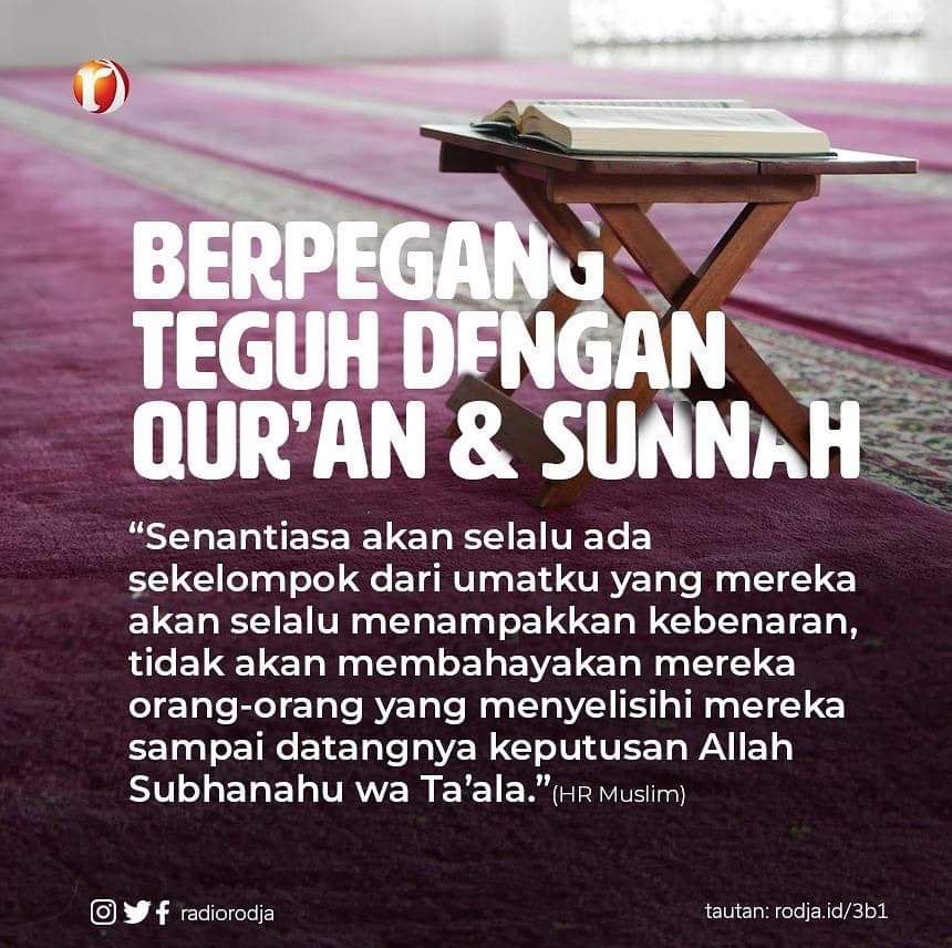 Read more about the article Berpegang Teguh Kepada Sunnah